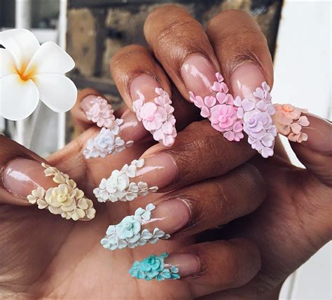 nail designs with 3d flowers|3d nail art for beginners.